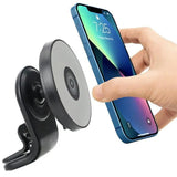 Laptop Stands: Wireless 15W Magnetic Car Mount Holder Charger For Iphone 13 12 Pro Max Magsafe - Black