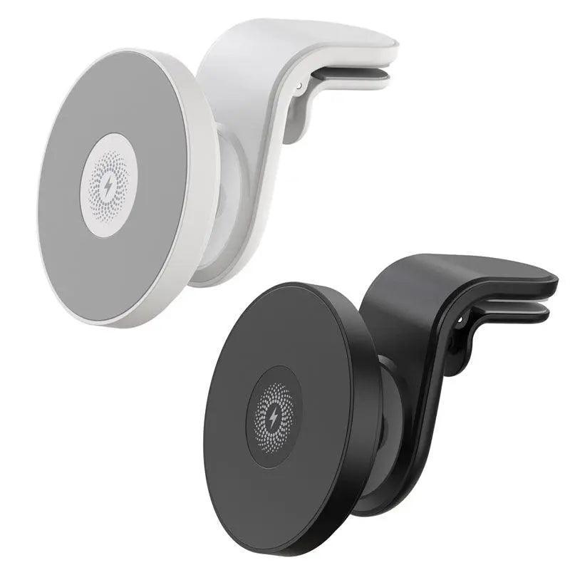 Laptop Stands: Wireless 15W Magnetic Car Mount Holder Charger For Iphone 13 12 Pro Max Magsafe - White