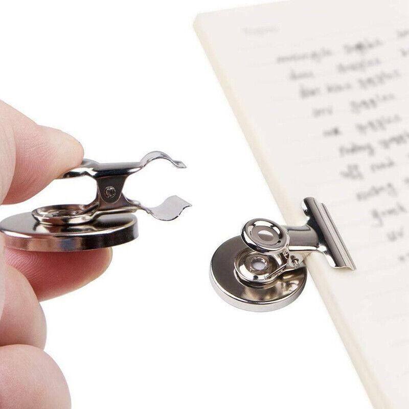 Magnetic Bulldog Clips 20PCS Strong Fridge Memo Holders for Home Office School