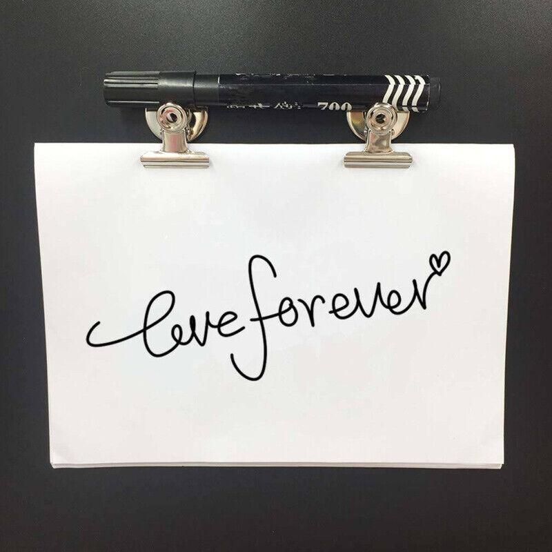 Magnetic Bulldog Clips 20PCS Strong Fridge Memo Holders for Home Office School