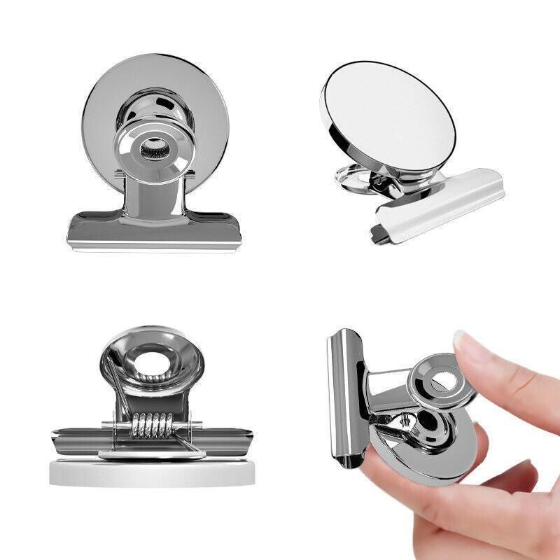 Magnetic Bulldog Clips 20PCS Strong Fridge Memo Holders for Home Office School
