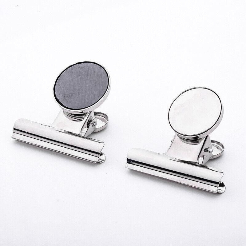 Magnetic Bulldog Clips 20PCS Strong Fridge Memo Holders for Home Office School