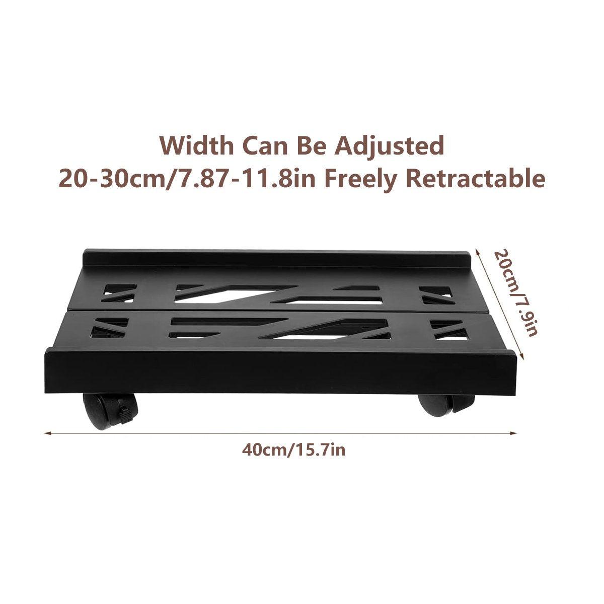 Desktops & Accessories: Plastic Computer Case Bracket Retractable Mobile Host Shelf for Under Desk Use