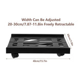 Desktops & Accessories: Plastic Computer Case Bracket Retractable Mobile Host Shelf for Under Desk Use