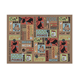 Dog Bowls, Feeders & Waterers: Waterproof Pet Floor Mat Carpet For Dog Cage Feeding Area Anti Slip Washable - Dog-Brown