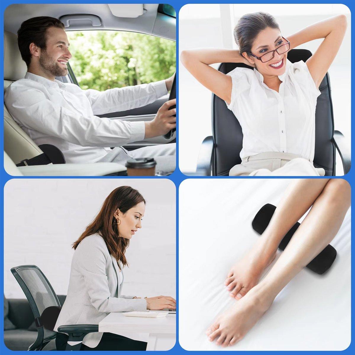 Cushions & Throws: Adjustable Multi-functional Lumbar Support Pillow Small Cylindrical Back Cushion