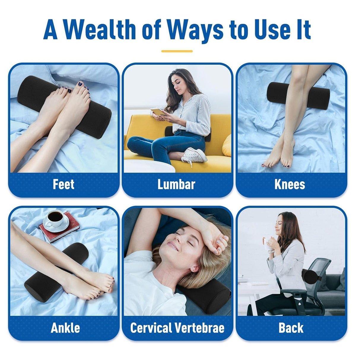 Cushions & Throws: Adjustable Multi-functional Lumbar Support Pillow Small Cylindrical Back Cushion