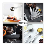 6PCS Measuring Cups Spoons 304 Stainless Steel Baking Tools With Scale Set