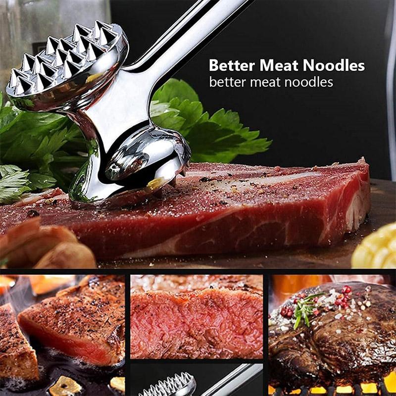 Kitchen Utensils: Meat Hammer Kitchen Tenderizing Beating Tool Double Sided Loose Meat Hammer
