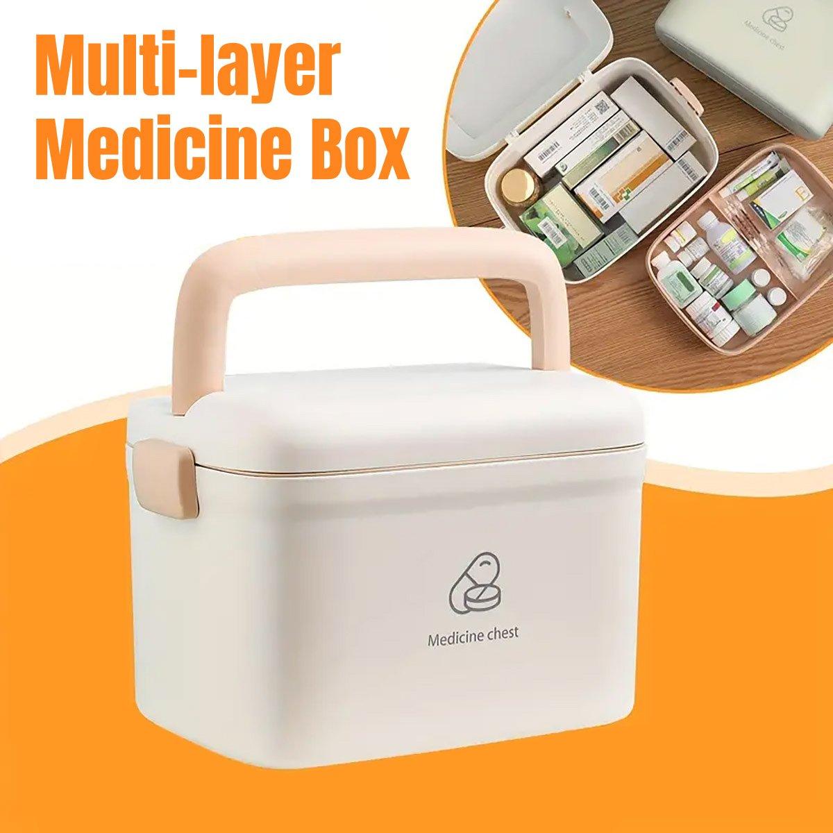 Wellness Accessories: Medicine Cabinet Household Organizer Storage Emergency First Aid Kit Organizer
