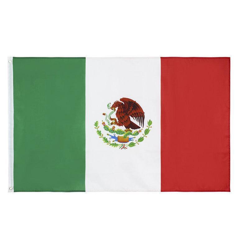 Outdoor Decorations & Lights: Large Mexico Mexican Flag Heavy Duty Outdoor Mx 90X150Cm - 3X5Ft