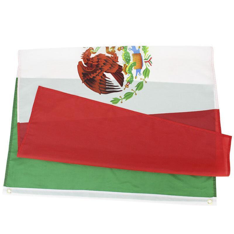 Outdoor Decorations & Lights: Large Mexico Mexican Flag Heavy Duty Outdoor Mx 90X150Cm - 3X5Ft