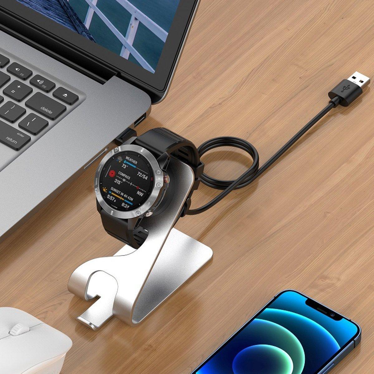 Men's Watches: Watch Charger Dock for Garmin Fenix 7 / Fenix 7S USB Charging Cable Stand Bas