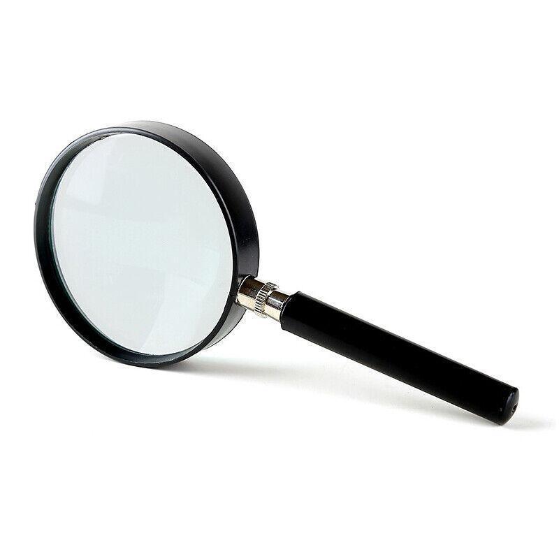 Measuring Tools & Sensors: Magnifying Glass 10X Handheld Metal Frame 50mm Loupe