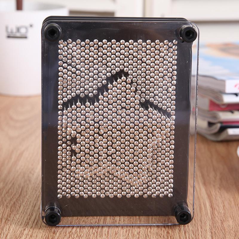 Picture Frames: 3D Metal Pin Art Board Desk Toys Frame - M