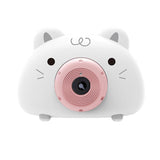 Acousto Optic Bubble Machine Camera Animal-Shaped With Light Music Toy Gift - Cat