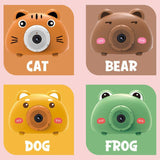 Acousto Optic Bubble Machine Camera Animal-Shaped With Light Music Toy Gift - Dog