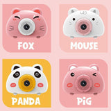 Acousto Optic Bubble Machine Camera Animal-Shaped With Light Music Toy Gift - Mouse