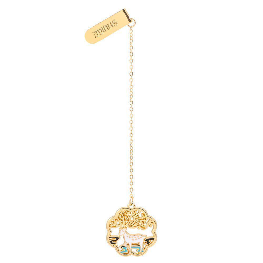 Office Supplies: Metal Rabbit Bookmark Tassel Book Pendant Retro Clip School Office Supplies Gift - Cat