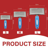 Pet Grooming Supplies: L Size Hair Shedding Grooming Trimmer Comb Brush Slicker Undercoat Rake Pet Dog Cat - Pink
