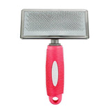 Pet Grooming Supplies: L Size Hair Shedding Grooming Trimmer Comb Brush Slicker Undercoat Rake Pet Dog Cat - Pink