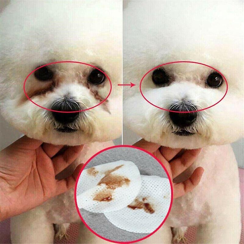 Pet Grooming Supplies: 130pcs Wipes Wet Pet Eye/Ear Dog Cat Tear Stain Remover Cleaning Paper Wipes - Eye Wipes