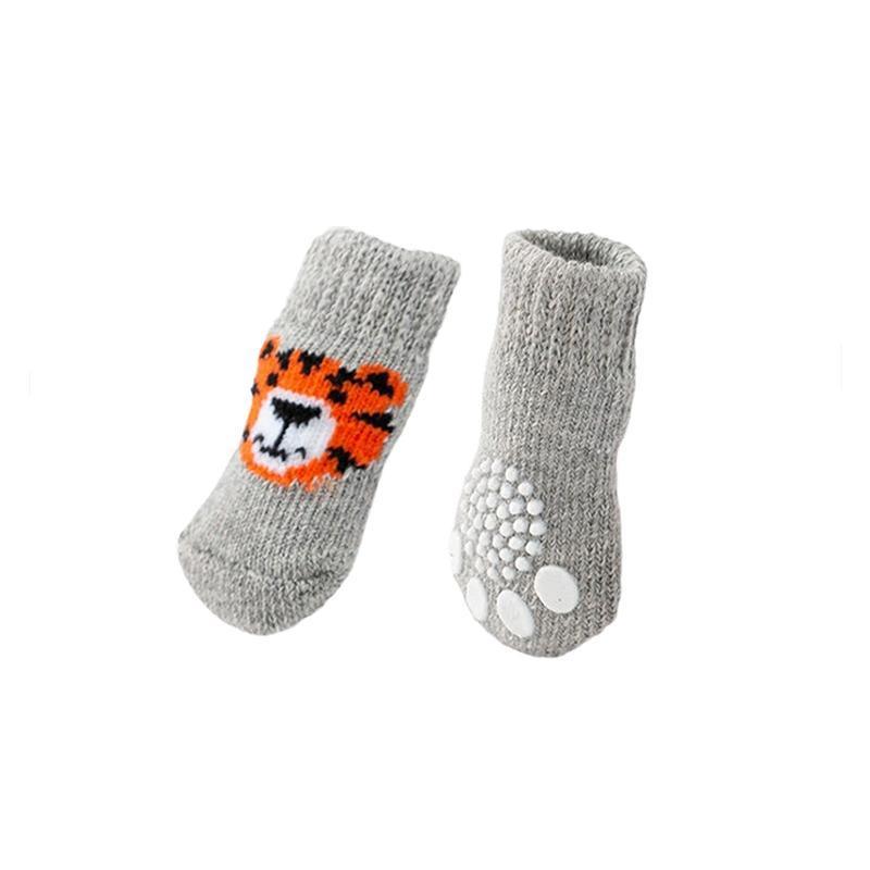 Dog Apparel: Dog Socks Non-Slip Grip Slip Anti-Slip - Puppy Cat Pet Shoes Slippers M Size - Yellow Kumamoto