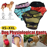 Dog Apparel: Washable Female Pet Dog Cat Nappy Diaper Physiological Pants Panties Underwear Red - S