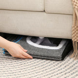 Dog Beds: Foldable Pet Cat Calming Bed Hideaway Interactive House Nest Scratching Board - Navy