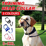 Dog Muzzles: Pink Dog Training Head Collar Halter Stop Pulling Training Tool Harness Strap Leader - S