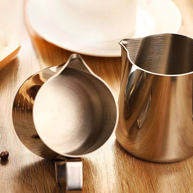 Drinkware: 150-1000Ml Stainless Steel Milk Coffee Jug Latte Espresso Frothing Scale Pitcher - 350ML