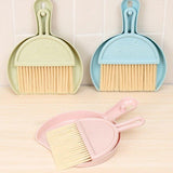 Outdoor Lights: Mini Desktop Sweep Cleaning Brush Keyboard Brush Small Broom Dustpan Set - Pink