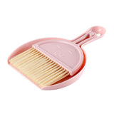 Outdoor Lights: Mini Desktop Sweep Cleaning Brush Keyboard Brush Small Broom Dustpan Set - Pink