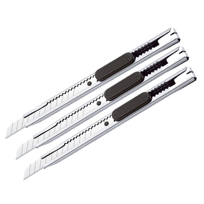 Arts & Crafts: 5PCS Snap-Off Daily Utility Knife Lock Back Box Cutters Retractable Knifes