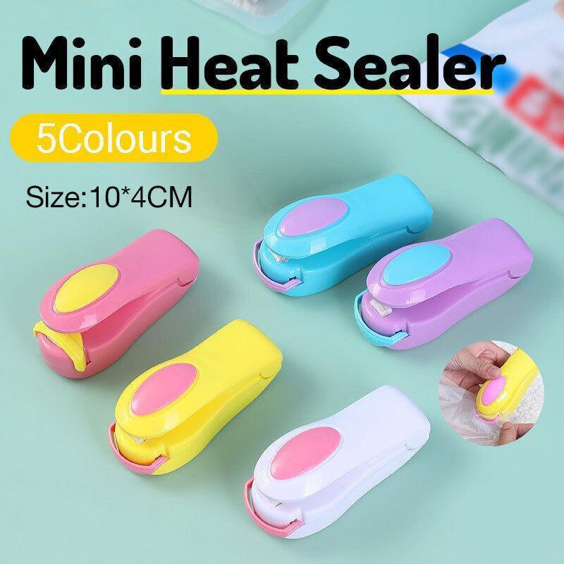 Outdoor Lights: Handheld Mini Heat Sealer Poly Bag Sealing Machine Food Portable Plastic Small - Pink