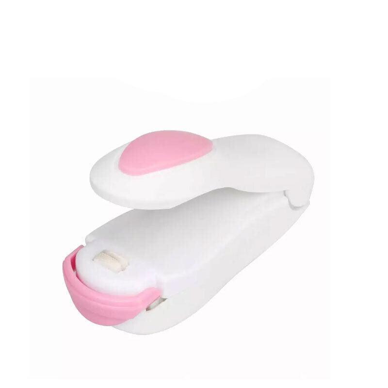 Outdoor Lights: Handheld Mini Heat Sealer Poly Bag Sealing Machine Food Portable Plastic Small - Pink