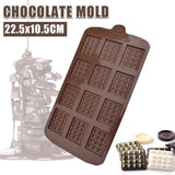 Bakeware & Accessories: Mini Chocolate Bar Flexible Silicone Mold Candy Chocolate Cake Jelly Mould