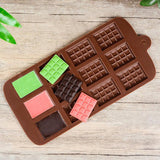 Bakeware & Accessories: Mini Chocolate Bar Flexible Silicone Mold Candy Chocolate Cake Jelly Mould