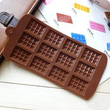 Bakeware & Accessories: Mini Chocolate Bar Flexible Silicone Mold Candy Chocolate Cake Jelly Mould