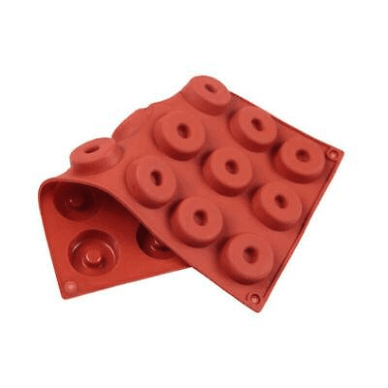 Bakeware & Accessories: 18 Cavity Mini Donut Doughnut Chocolate Pan Tray Silicone Mold Baking Cake Mould