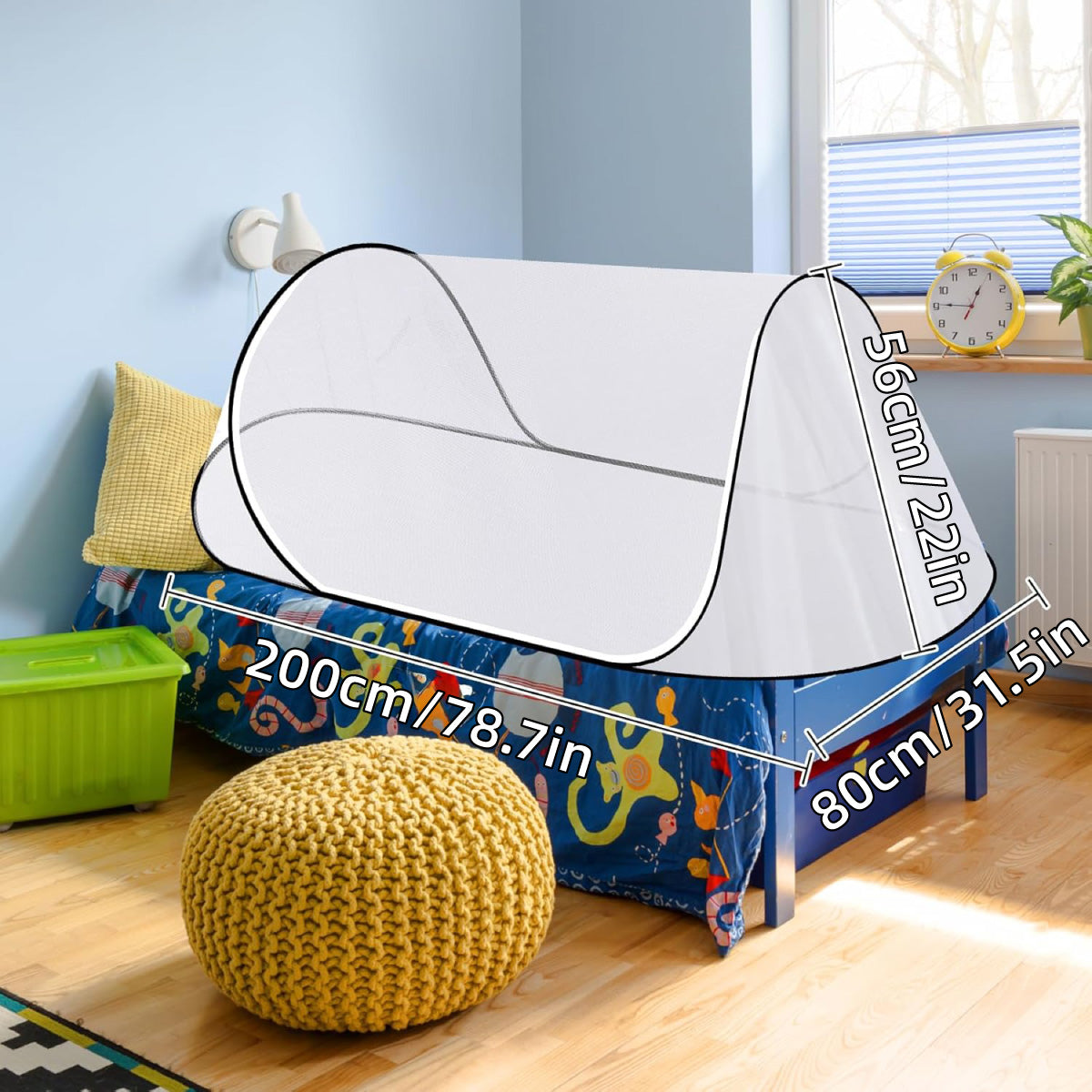 Protective Equipment: Portable Foldable Mosquito Net Pop-Up Travel Tent for Indoor Outdoor Use