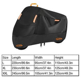 Automotive Decor: Motorcycle Cover Universal Waterproof Dustproof Bike Cover Outdoor Protection - L