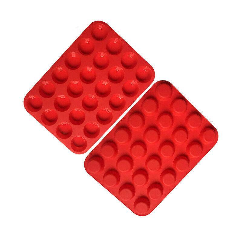 Kitchen Utensils: 24 Cavity Pan Tray Silicone Mini Cupcake Cookie Baking Mold Au - Yellow