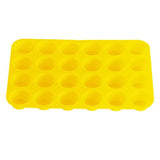 24 Cavity Pan Tray Silicone Mini Cupcake Cookie Baking Mold Au - Yellow