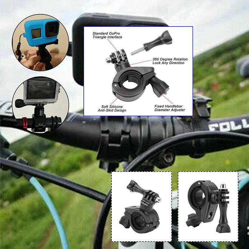 Camera Accessories: Handlebar Mount Holder Clamp For Gopro Hero 9 8 7 6 5 Bicycle Bike Motorcycle
