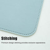 Mouse & Accessories: Leather Mouse Pad 30x25.5cm Waterproof Gaming Desk Mat Anti Slip Rubber Mousepad - Dark Blue