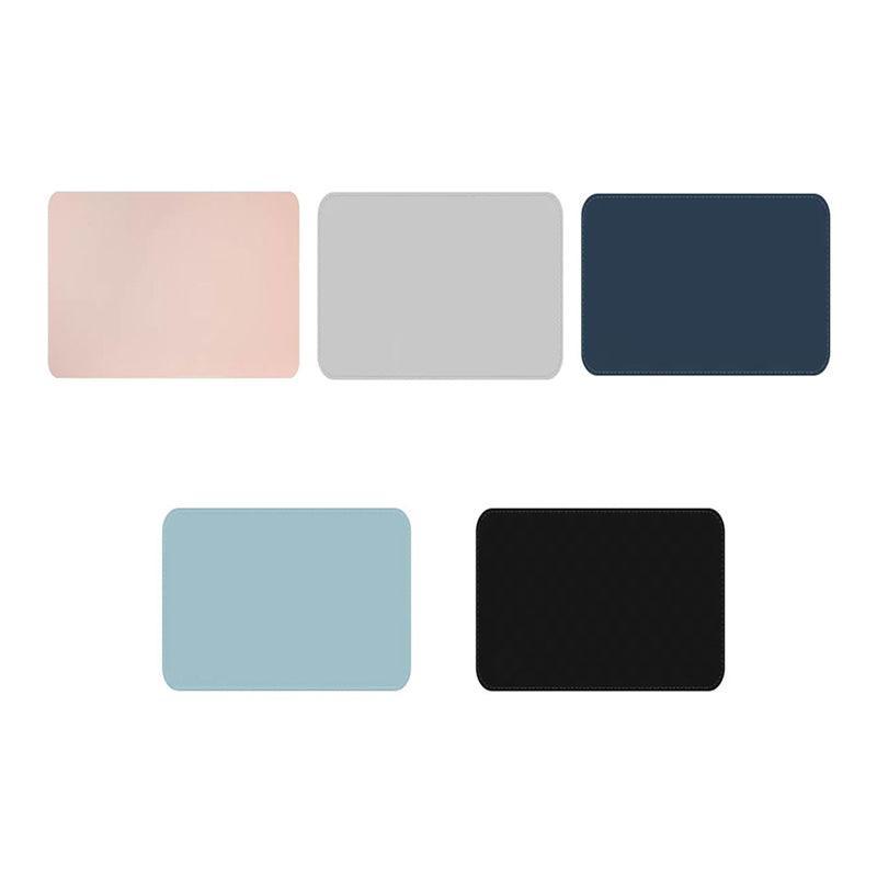 Mouse & Accessories: Leather Mouse Pad 30x25.5cm Waterproof Gaming Desk Mat Anti Slip Rubber Mousepad - Light Blue