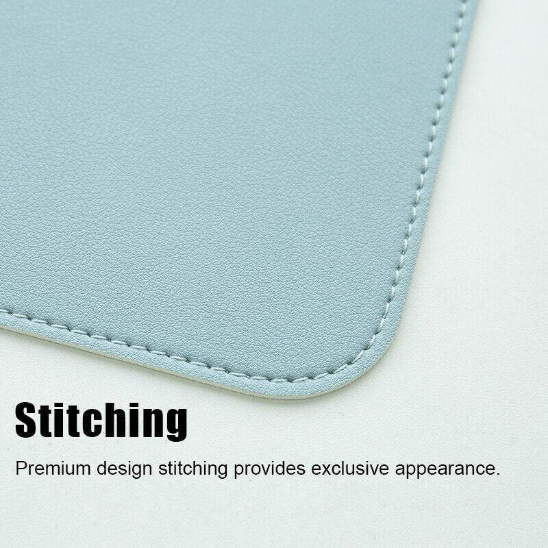 Mouse & Accessories: Leather Mouse Pad 30x25.5cm Waterproof Gaming Desk Mat Anti Slip Rubber Mousepad - Pink