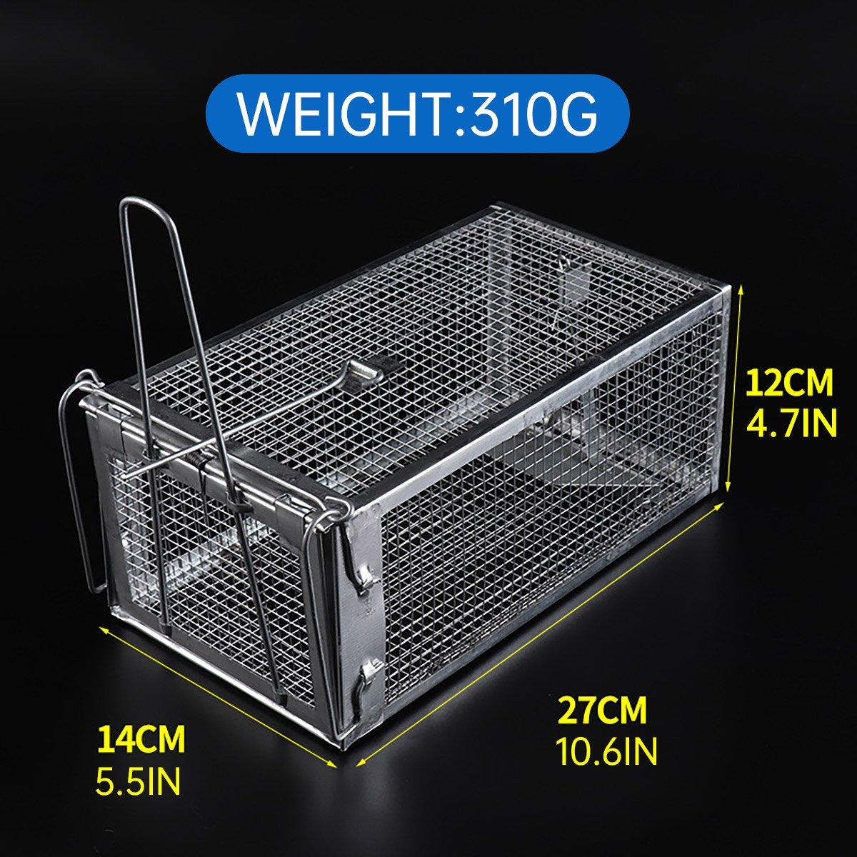 Animal Traps: Humane Rat Trap Cage Live 1 Door Animal Catch Pest Rodent Mouse Bait Control Box
