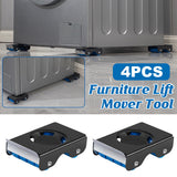 Washing Machines: 4pcs Movable Washing Machine Stand Furniture Moving Bracket Appliance Roller